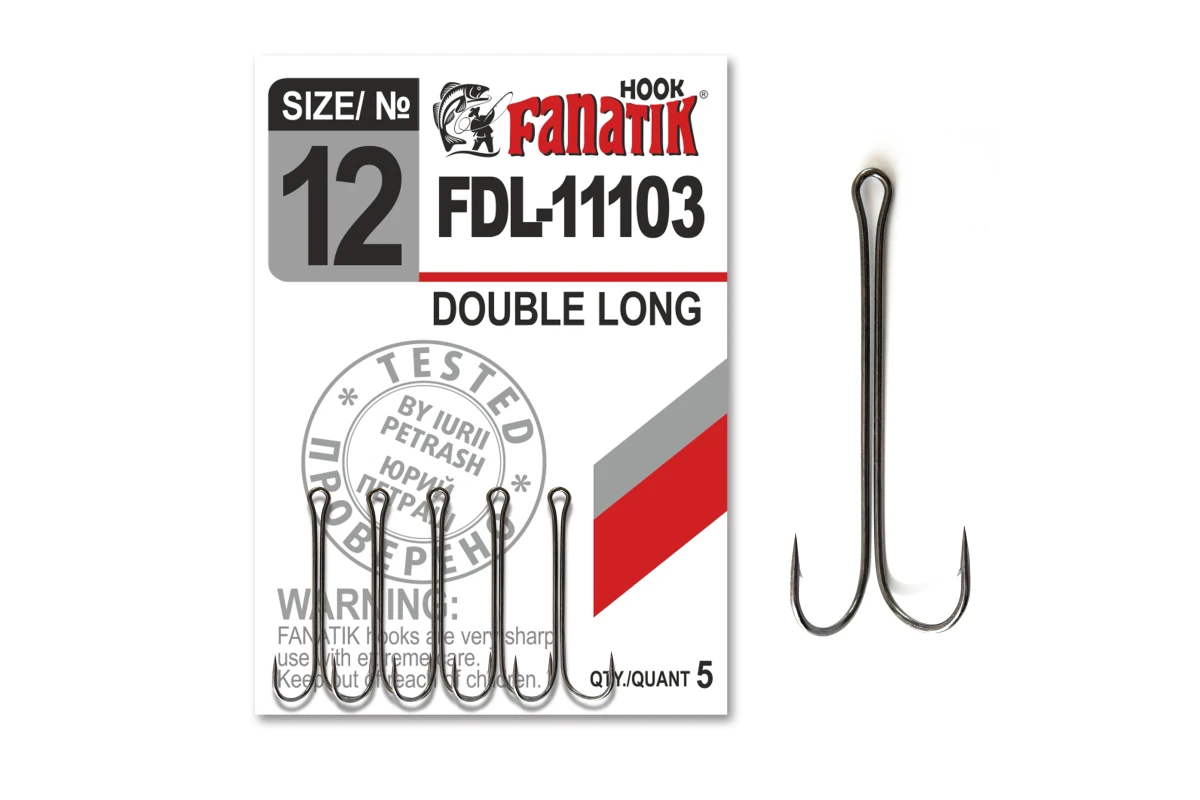 Carlige la rapitor - Cirlig Fanatik FDL-11103 №12 Dublu 5buc.