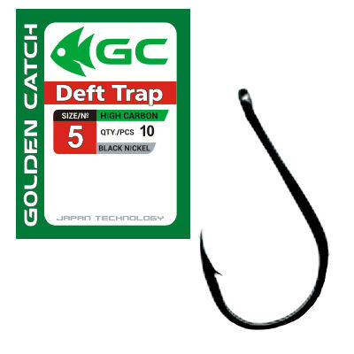 Карповые крючки - Крючок GC Deft Trap №5 (10 штук)