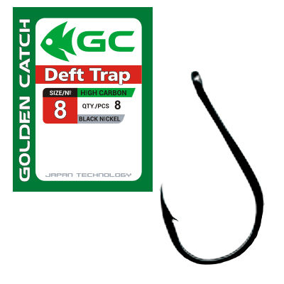 Карповые крючки - Крючок GC Deft Trap №8 (8 штук)