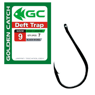 Карповые крючки - Крючок GC Deft Trap №9 (7 штук)