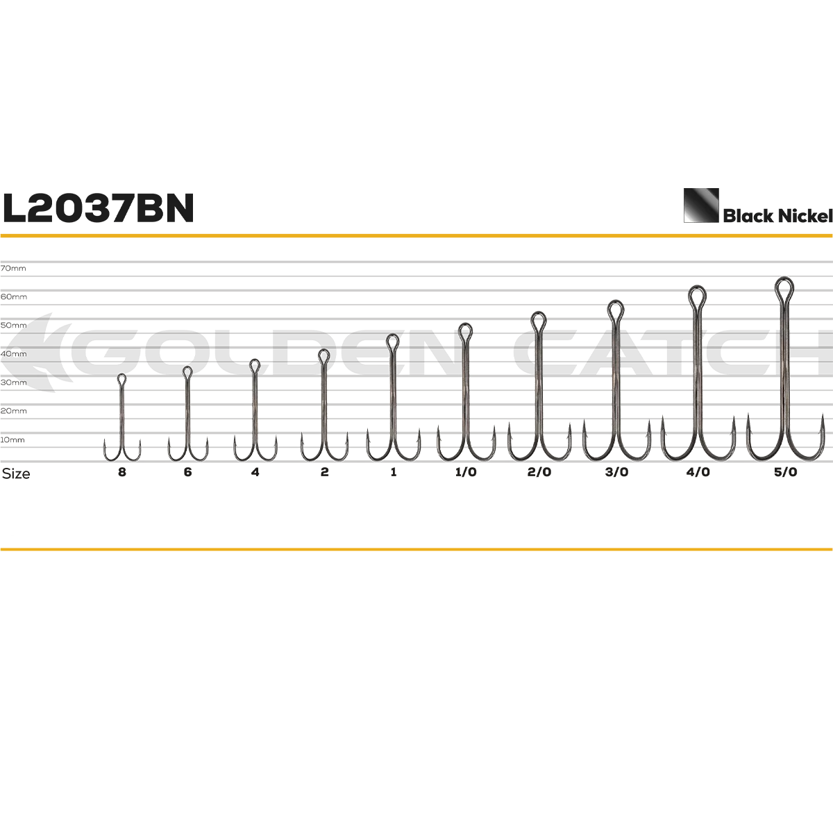 Крючок GC Double Long L2037BN #1, 6шт. [3]