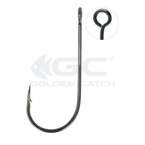 Pescuitul în Moldova - Cirlig GC Single Worm 1234BN №2 (5buc)