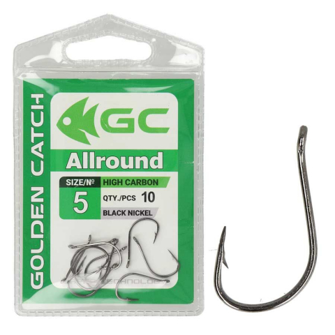 Carlige Feeder, Stationar - Cîrlige Golden Catch Allround Nr5, 10buc