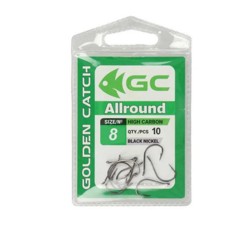 Carlige Feeder, Stationar - Cîrlige Golden Catch Allround Nr8, 10buc