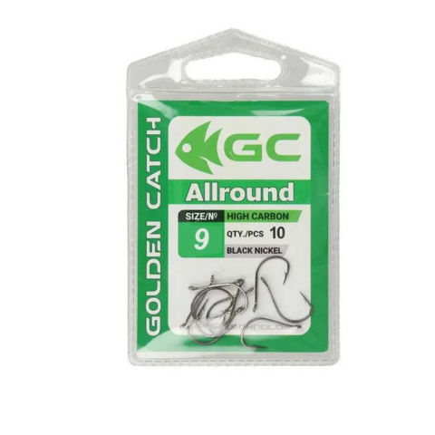 Carlige Feeder, Stationar - Cîrlige Golden Catch Allround Nr9, 10buc