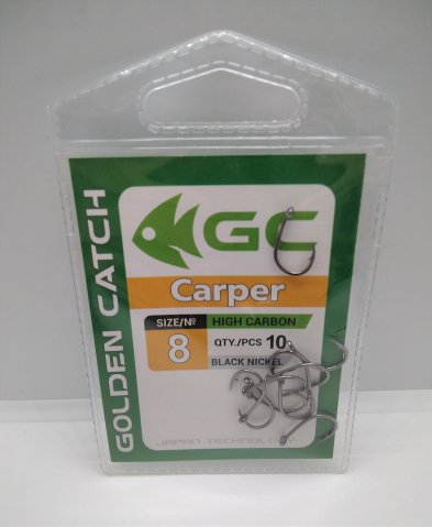 Карповые крючки - Крючки Golden Catch Carper Nr8, 10шт