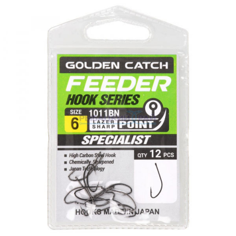 Carlige Feeder, Stationar - Cîrlige Golden Catch Feeder Nr6, 12buc