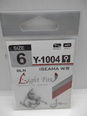 Карповые крючки - Крючки Light Fox Y-1004 Nr6, 10шт
