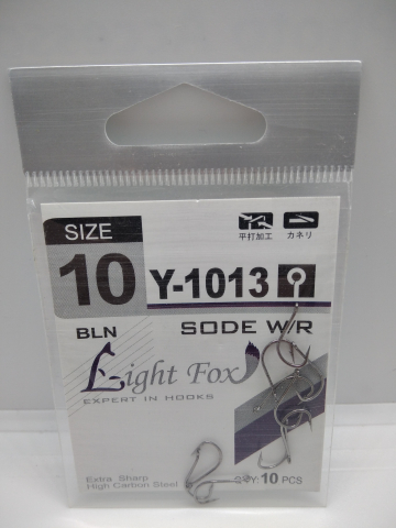 Карповые крючки - Крючки Light Fox Y-1013 Nr10, 10шт