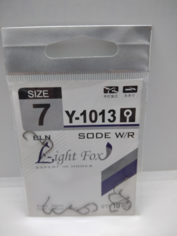 Карповые крючки - Крючки Light Fox Y-1013 Nr7, 10шт