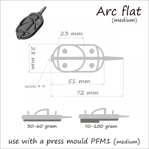 Cosulet Arc Flat+pivot №4 100gr*1buc [3]