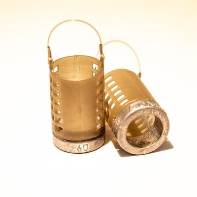 Plumbi, cosulete, momitoare - Coșuleț pentru nădit Bigudi 60g (plastic+metall)