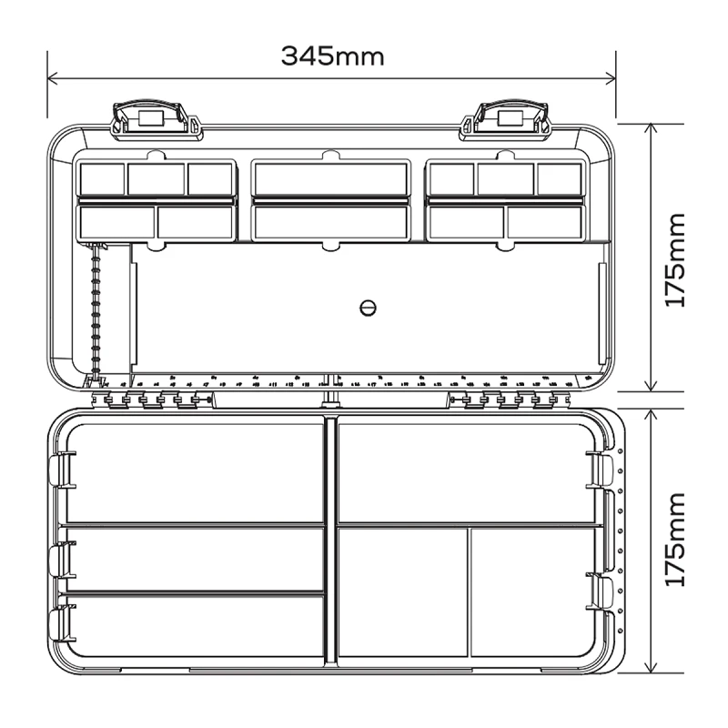 Коробка GC G.Carp Flat Tackle Box 34.5х17.5х7.5cm [6]