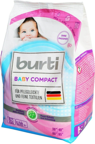 Detergenţi si produse pentru rufe - Detergent Burti Baby Compact, 900g