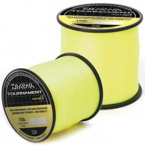 Monofilament Crap - Fir DAIWA TOURNAMENT FLUO Galben (0.31mm*1320m)
