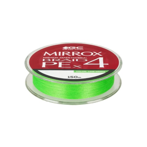 Шнур GC Mirrox PE X4 150m Lime Green + 2m FC #1.0 [1]