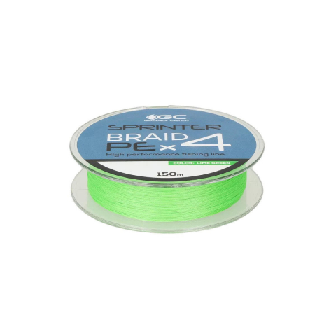 Fir impletit GC Sprinter PE X4 150m Lime Green + 2m FC #0.8 [1]