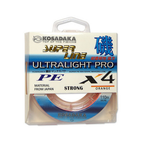 Fir impletit KOSADAKA PE ULTRA PRO X4 110M 3,20 KG ORANGE 0,05mm [1]