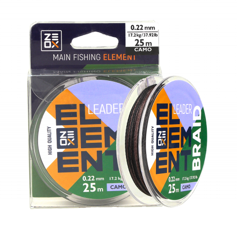 Fire Crap - Fir impletit Zeox Element Leader Braid 25m Camo 0.12mm