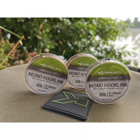 Fire Crap - Fir Korum SMOKESHIELD MONO HOOKLINK - 10LB/0.28MM