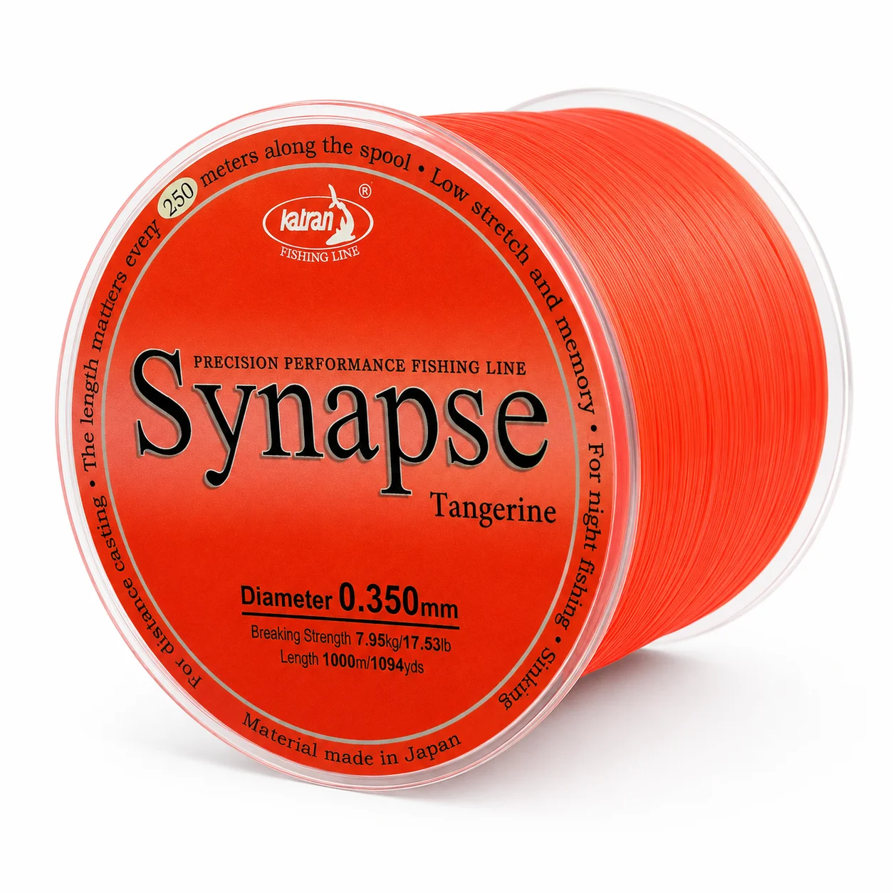 Pescuitul în Moldova - Fir monofilament KATRAN SYNAPSE Tangerine 0.234mm, 1000m