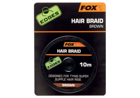 Pescuitul în Moldova - Fir pentru fir de păr FOX Edges Hair Braid 10m, Brown