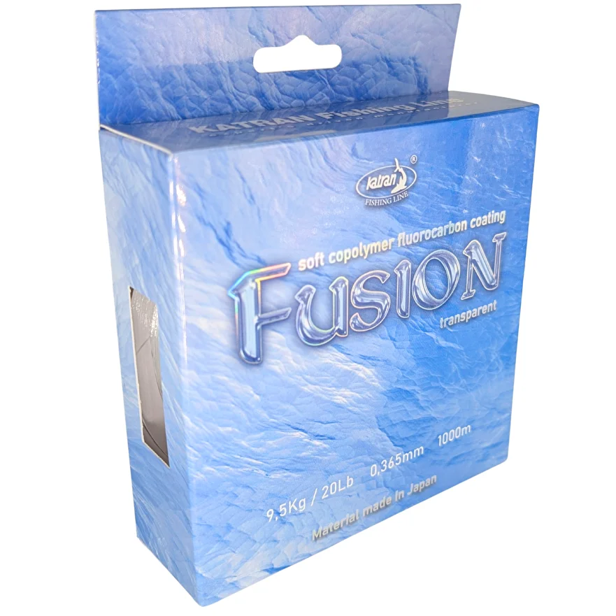 Pescuit la crap - Fir principal Katran FUSION, transparent, fluorocarbon coated 0.365mm 1000m