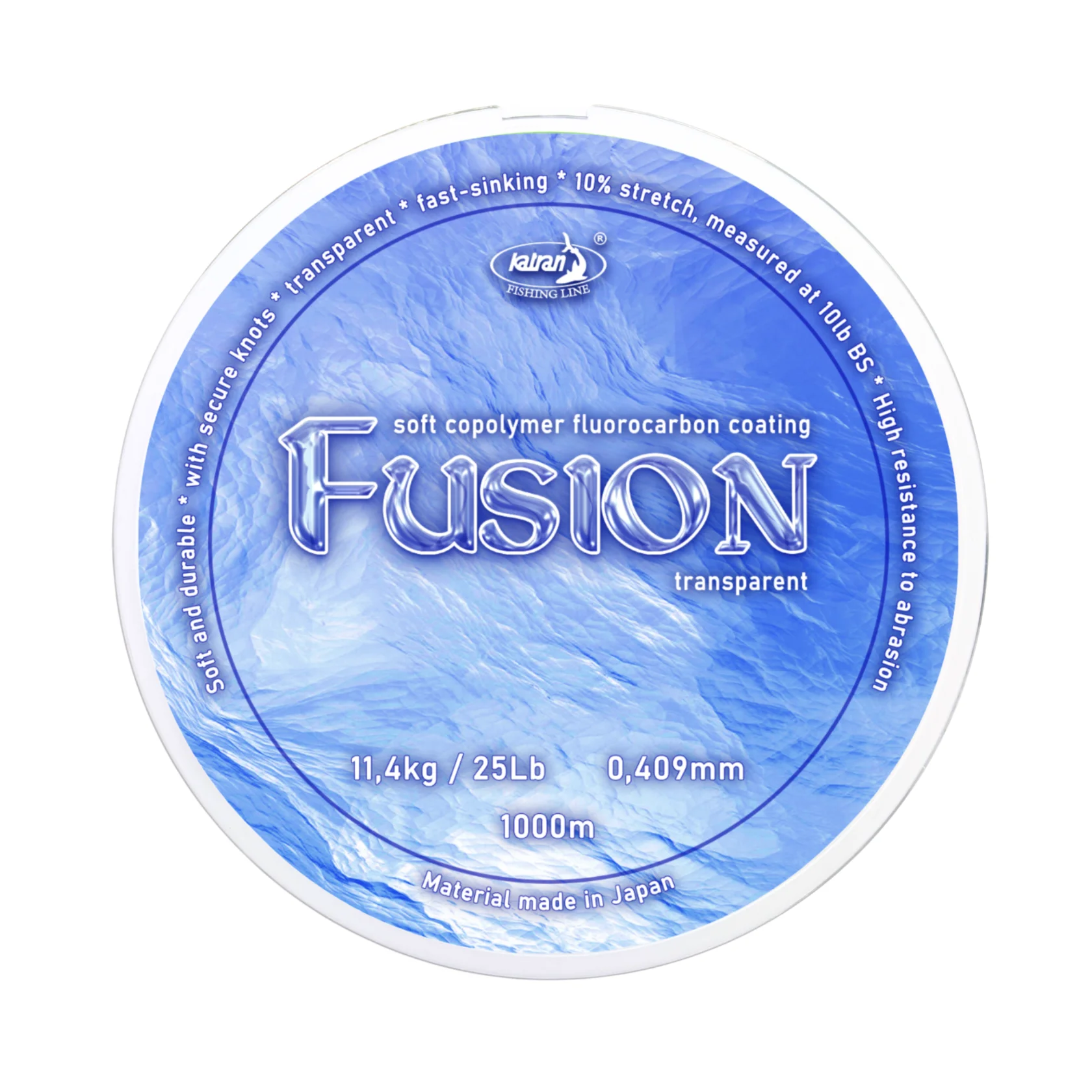 Pescuit la crap - Fir principal Katran FUSION, transparent, fluorocarbon coated 0.409mm 1000m