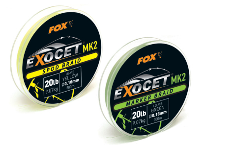 Плетёный шнур FOX Exocet MK2 Marker Braid, 20 lb, 300 м, зелёный [1]
