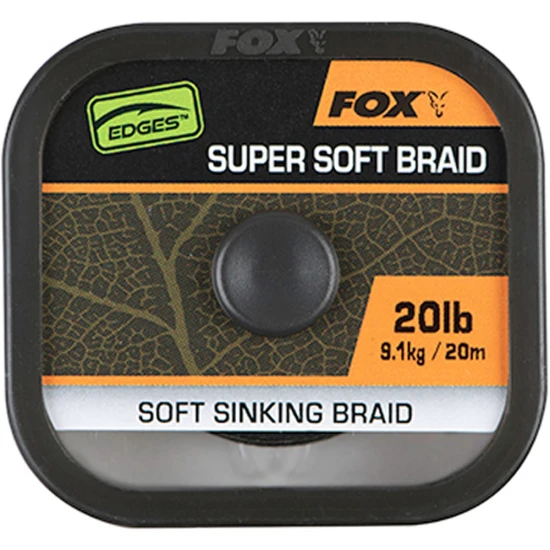 Fir Textil Fox Naturals Soft Braid Hooklength, 20m, 20lb/9.1kg [2]