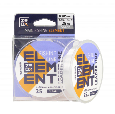 Fire pentru forfac - Fir Zeox Element Leader 25m Clear 0.165mm