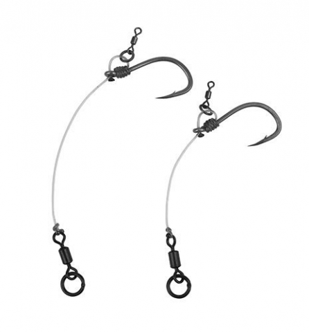 Forfac gata facut FOX EDGES™ CHOD RIGS - SHORT 25lb, size 8 Short Chod Rig Barbless [4]