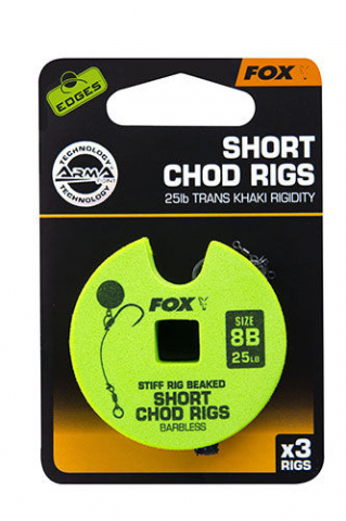 Рыбалка в Молдове - Готовый поводок FOX EDGES™ CHOD RIGS - SHORT 25lb, size 8 Short Chod Rig Barbless