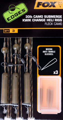 Accesorii, monturi crap - Forfac gata facut pt montura Heli Rigs Fox EDGES Submerge Camo Leader Heli Rigs Kwik Change
