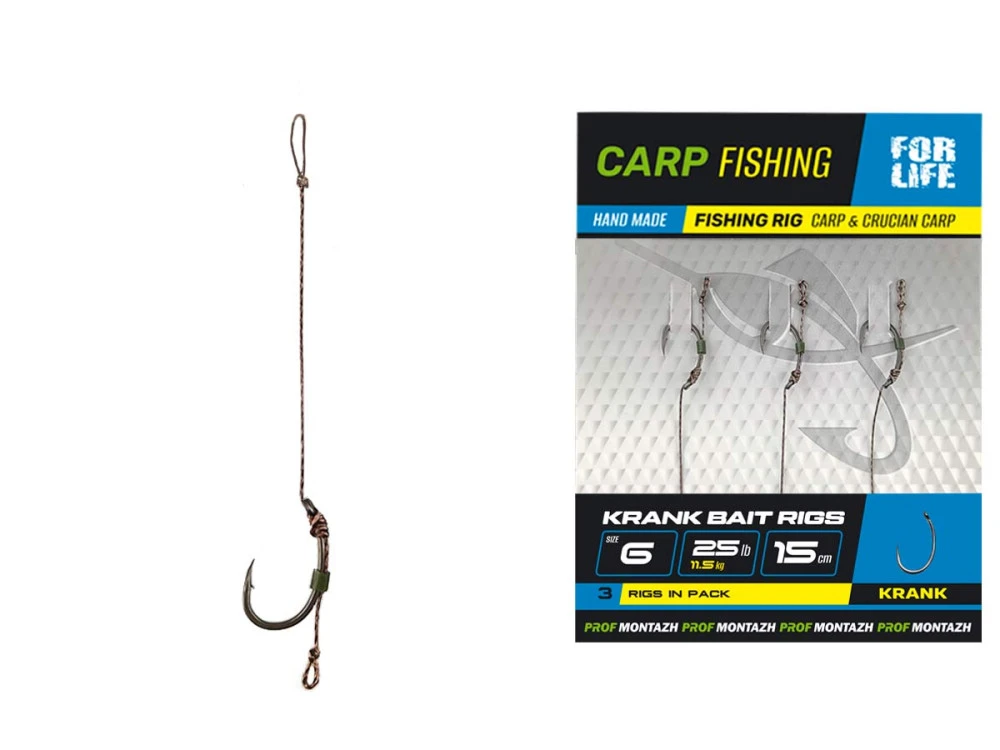 Monturi crap - Forfac pentru boilies PROF MONTAZH #6, 15cm, 25lb