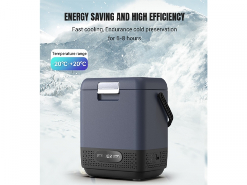 Frigider portabil cu compresor 12L, 12V/24V/220V, -20°C ~ +20°C, Mod ECO/MAX, model T01-12 [6]