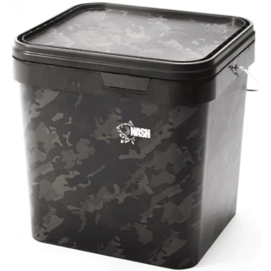 Pescuitul în Moldova - Găleată dreptunghiulară NASH Spot On Camo, 17 L