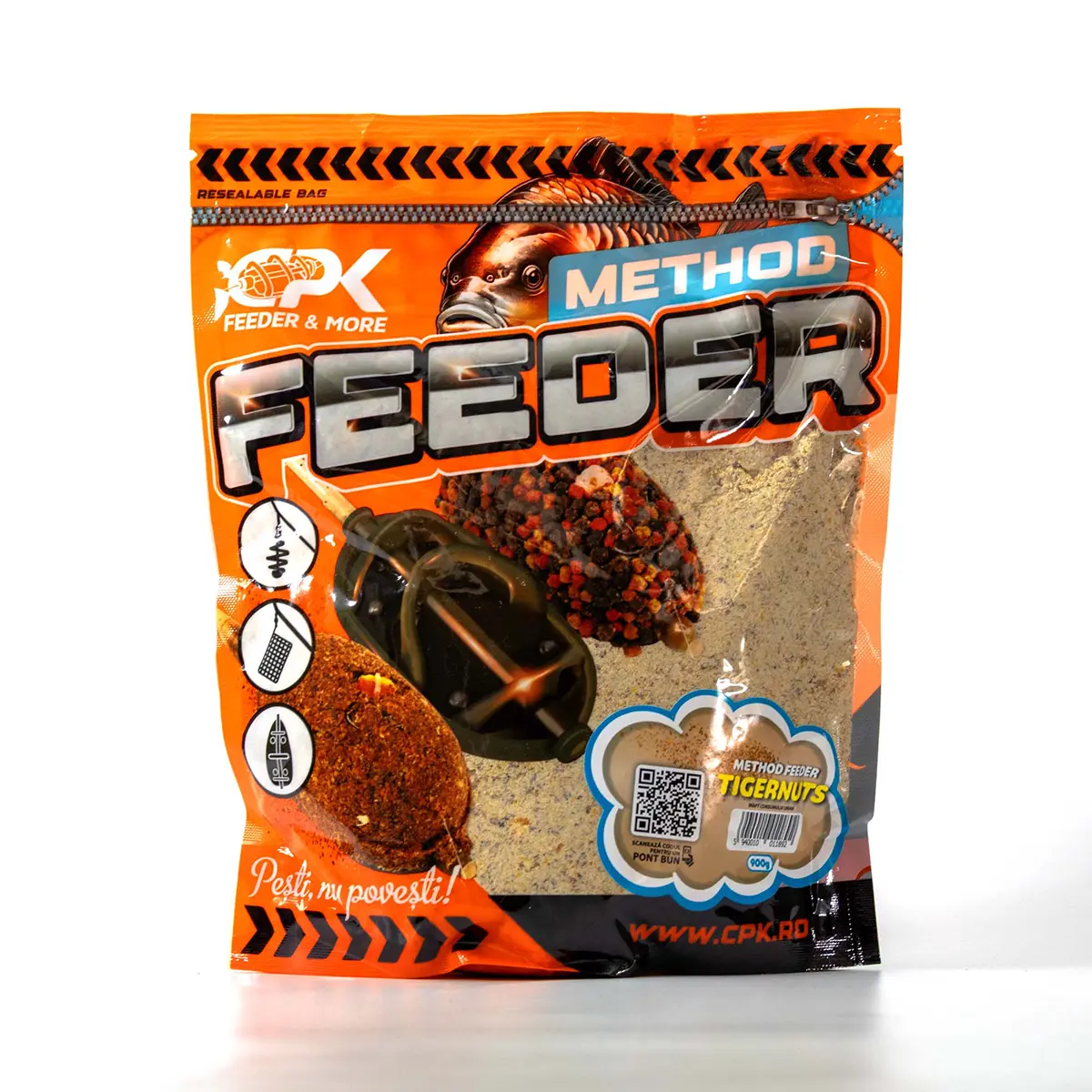 Pescuit Feeder, Stationar, Pluta - Groundbait CPK Method Feeder Alună Tigrată, 900g