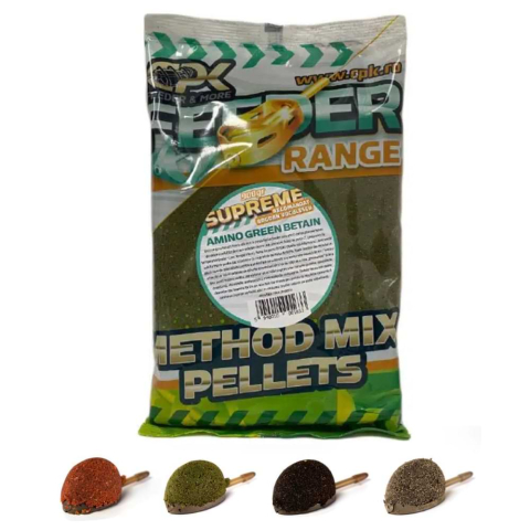 фидерная прикормка - Groundbait Method Feeder SUPREME GREEN BETAIN 900g
