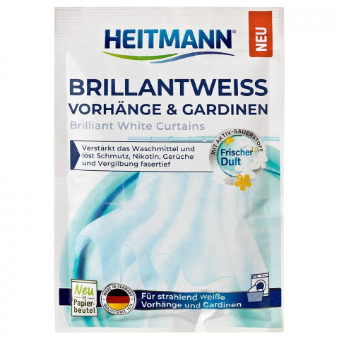 Detergenţi si produse pentru rufe - HEITMANN Alb & Prospețime pentru perdele, 50g