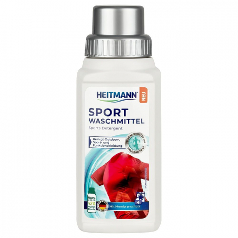 Detergenţi si produse pentru rufe - HEITMANN Detergent special pentru haine Sportive cu membrana si turistice, 250 ml