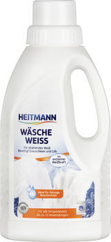 Detergenţi si produse pentru rufe - HEITMANN Înălbitor lichid pentru rufe albe, 500 ml