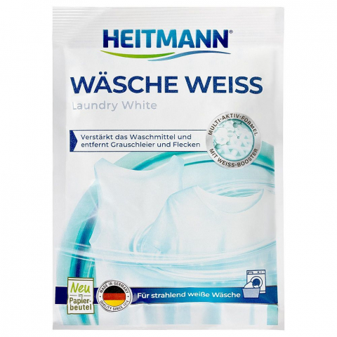 Detergenţi si produse pentru rufe - HEITMANN Înălbitor pentru rufe albe, 50 g