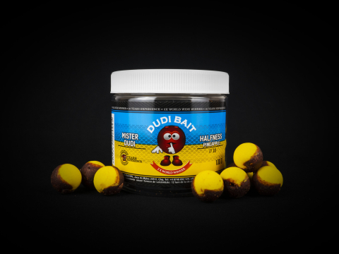 Boiles - Hook bait DUDI BAIT Mister Dudi HALFNESS Pineapple 14mm, 100g