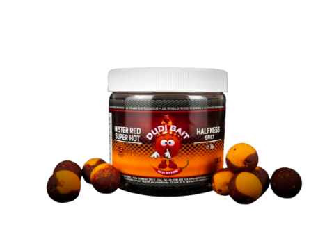 Wafters - Hook bait DUDI BAIT Mister Red Super Hot HALFNESS Spicy 20 mm, 100 g