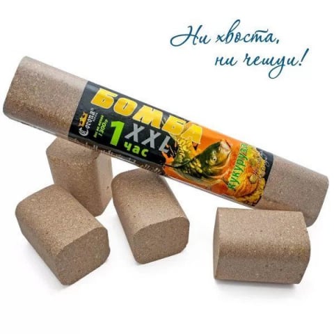 Прикормки - Прикормка Бомба XXL, КУКУРУЗА, 1 час