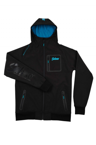 Jacheta SOFT SHELL SALMO JACKET, BLACK & BLUE [4]
