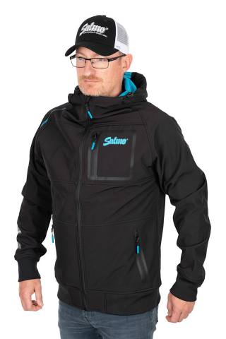Sport-Turism-Odihna - Jacheta SOFT SHELL SALMO JACKET, BLACK & BLUE