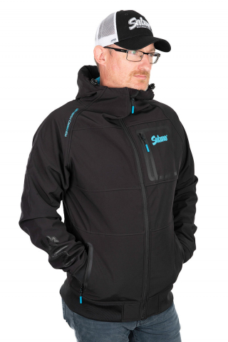 Jacheta SOFT SHELL SALMO JACKET, BLACK & BLUE [2]
