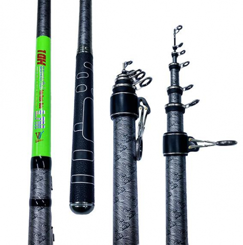 Поплавок - Удилище 10H с кольцами Powerful Tele Pole 5.7m, 80-160g, секций. 6